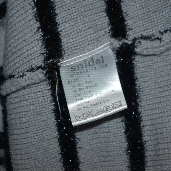 SNIDEL Women's Gray/Black Sweater Size F/ US M - Picture 5 of 6